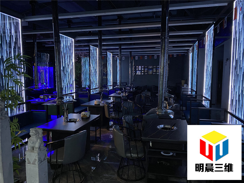 絢麗光影：內(nèi)雕發(fā)光玻璃點(diǎn)亮餐廳裝修的藝術(shù)魅力